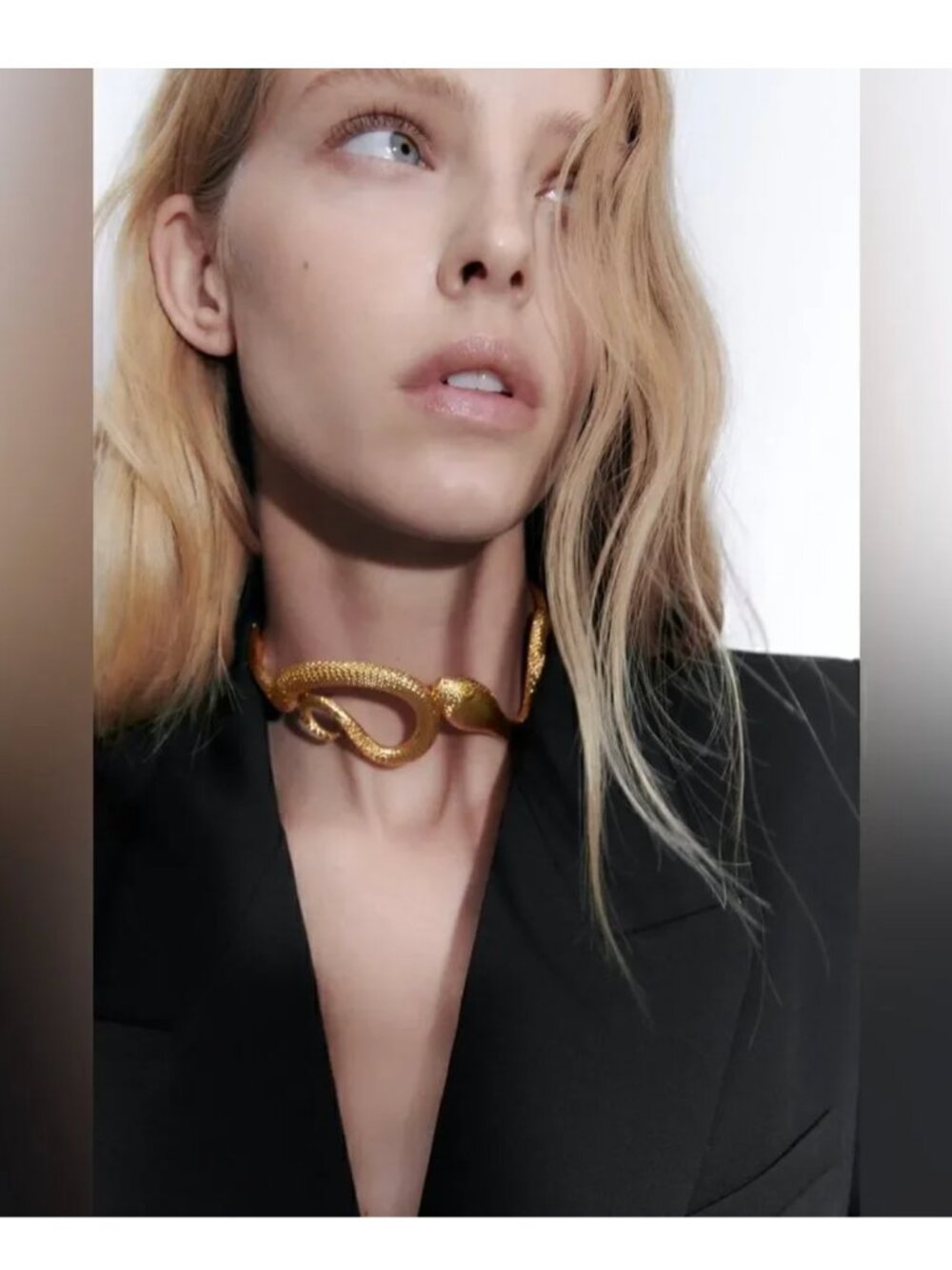 New! Zara NWOT Snake Choker Golden